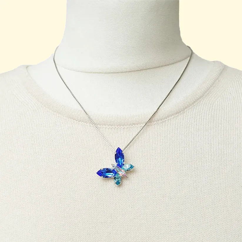 Butterfly Swarovski Crystals Pendant - TCG London