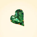 Swarovski Crystals Heart Lapel Brooch - TCG London