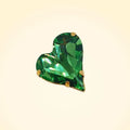 Swarovski Crystals Heart Lapel Brooch - TCG London
