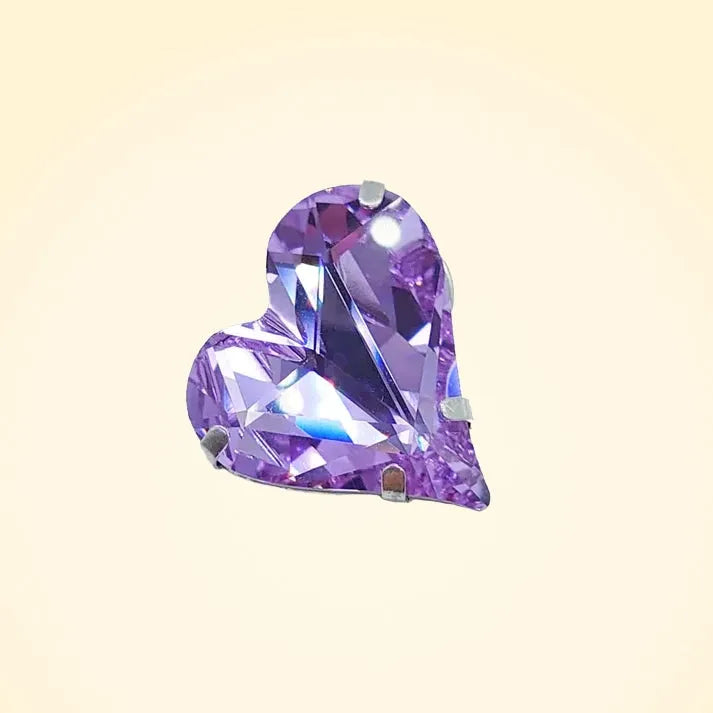 Swarovski Crystals Heart Lapel Brooch - TCG London