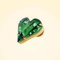 Swarovski Crystals Heart Lapel Brooch - TCG London