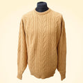 Loose Fit Cashmere Chunky Jumper - Aran Cable Knit - TCG London