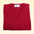 Cashmere Loose Fit Saddle Shoulder V-Neck Jumper - TCG London