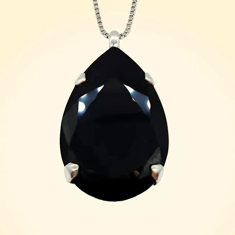 Large Swarovski Crystals Teardrop Pendant - TCG London