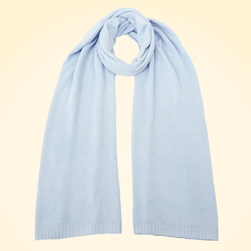 Large Lambswool and Silk Knitted Scarves - TCG London