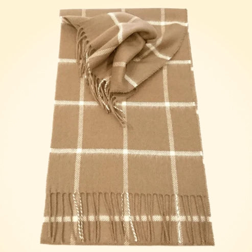 Scottish Cashmere Check Scarves - TCG London