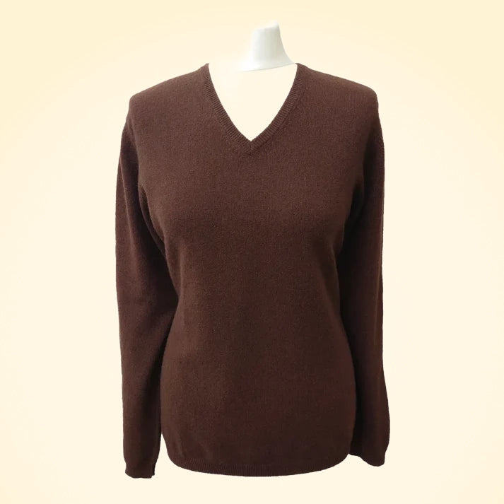 Cashmere V-Neck Jumper - TCG London