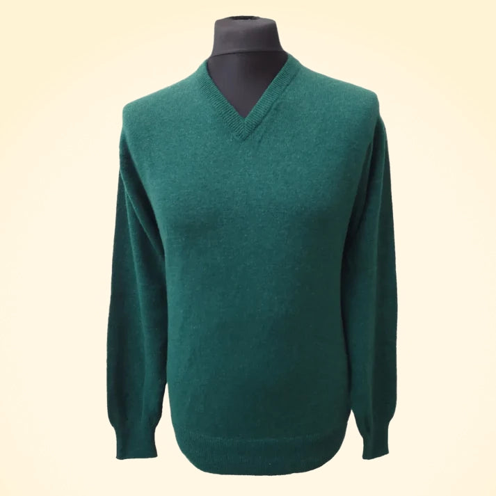 Relaxed Fit Cashmere V-Neck Jumper - TCG London