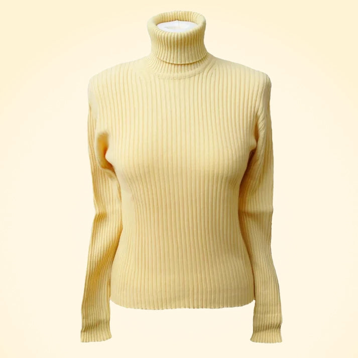 Cashmere Ribbed Roll Neck Jumper - TCG London