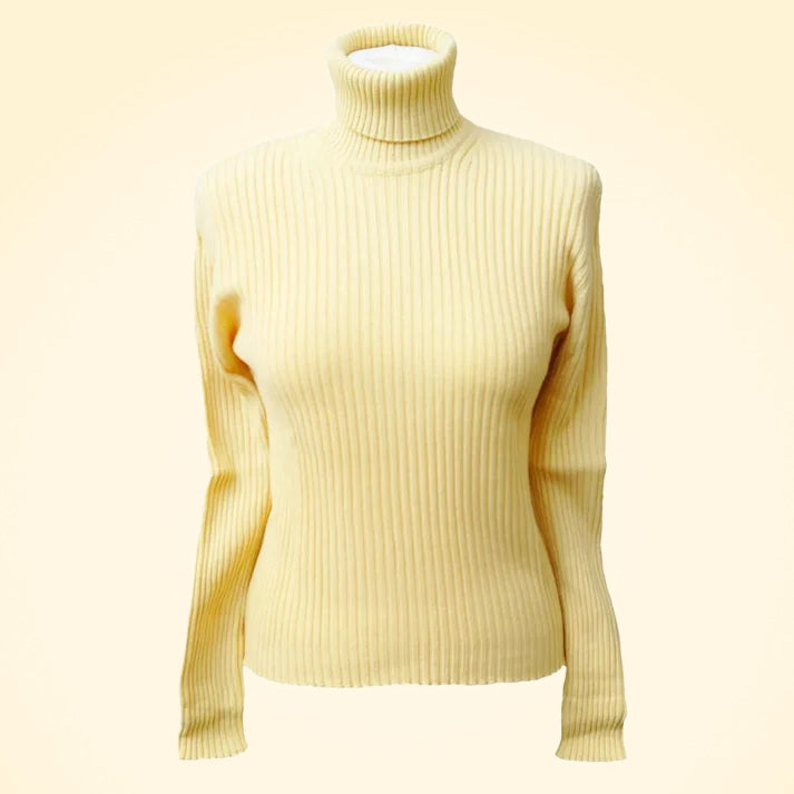 Cashmere Ribbed Roll Neck Jumper - TCG London