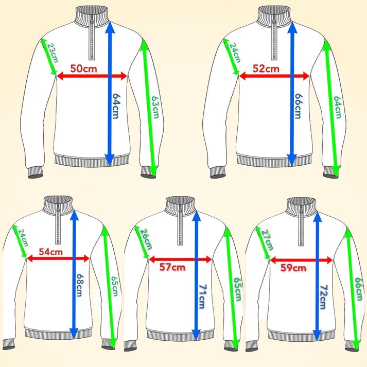 Classic Fit Zip Neck Cashmere Jumper - TCG London