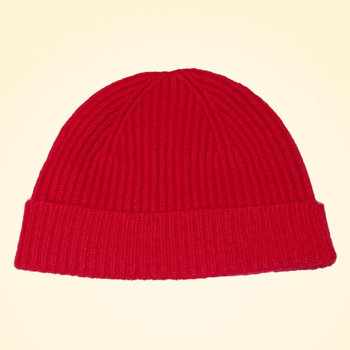 Scottish Cashmere Ribbed Beanies - TCG London