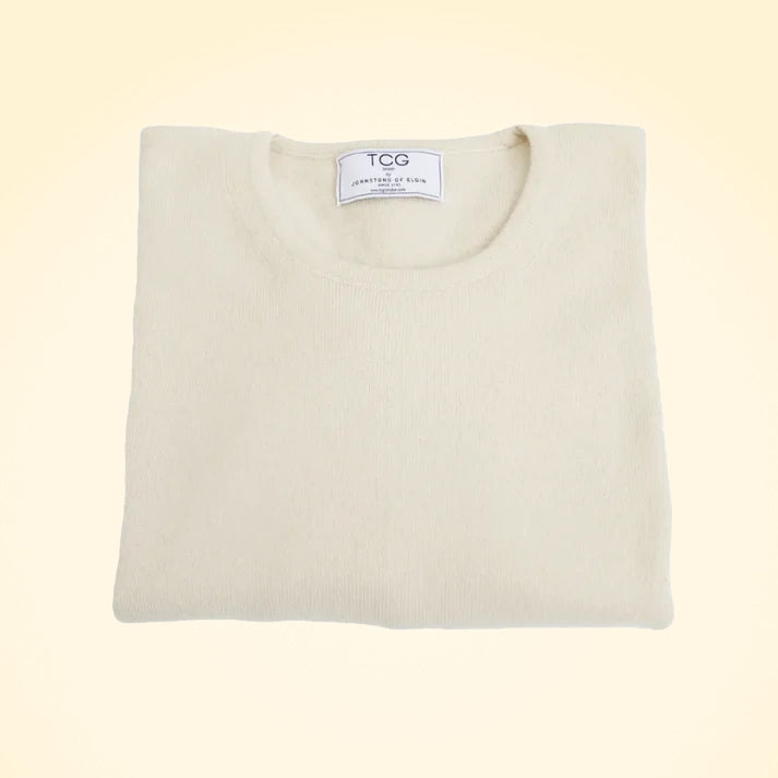 Loose Fit Cashmere Round Neck Long Tunic - TCG London