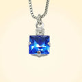 Small Swarovski Crystals Square Pendant With Silver Fittings - TCG London
