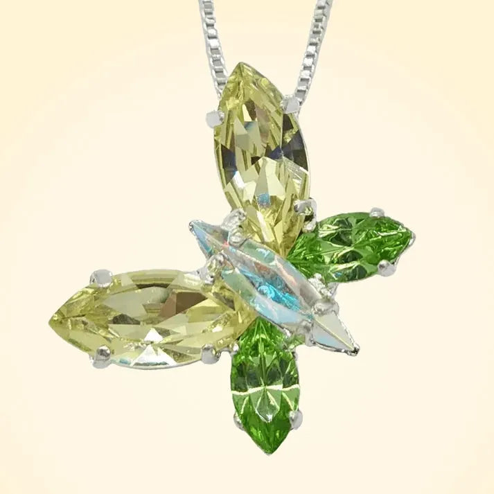 Butterfly Swarovski Crystals Pendant - TCG London