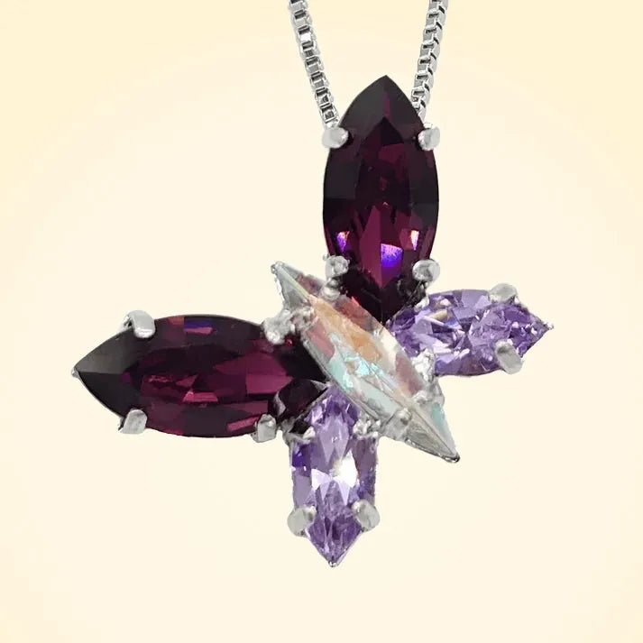 Butterfly Swarovski Crystals Pendant - TCG London