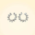 Swarovski Crystals Sunray Circle Earrings - TCG London