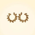 Swarovski Crystals Sunray Circle Earrings - TCG London