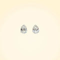 Swarovski Crystals Teardrop Stud Earrings - TCG London