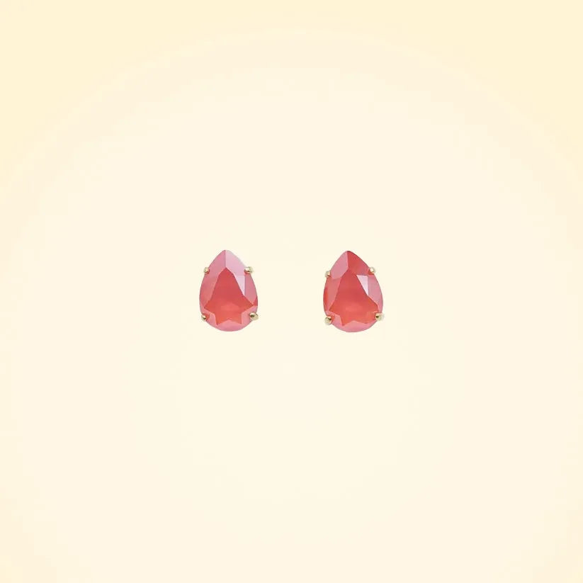 Swarovski Crystals Teardrop Stud Earrings - TCG London