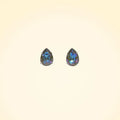 Swarovski Crystals Teardrop Stud Earrings - TCG London