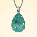 Small Swarovski Crystals Teardrop Pendant - TCG London