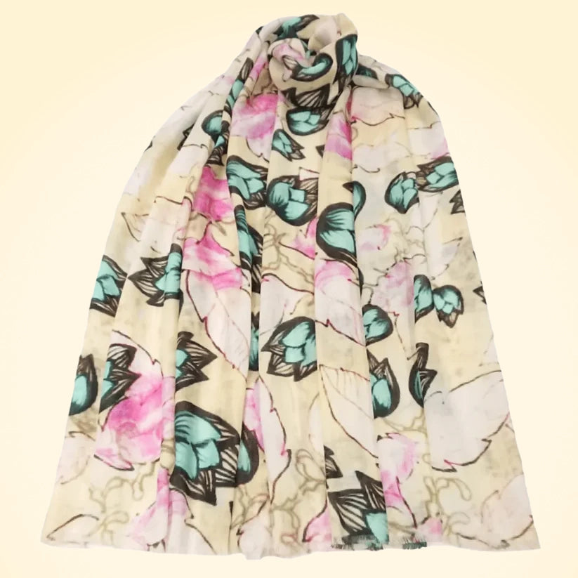 Pashmina Cashmere Printed Large Shawl - TCG London