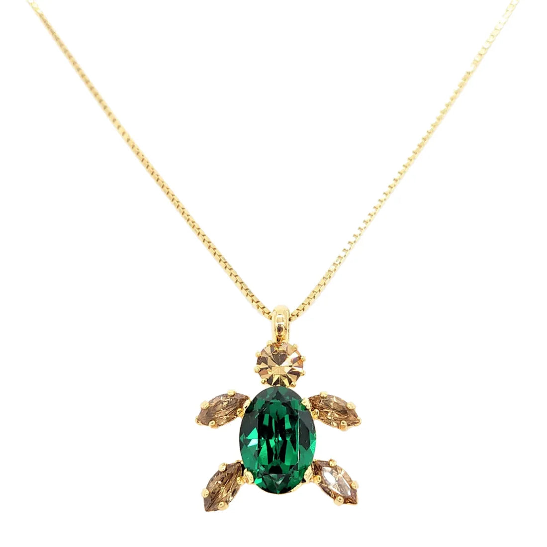 Small Turtle Pendant - Premium Luxury Crystals - TCG London