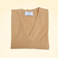 Loose Fit Cashmere V-Neck Long Tunic - TCG London