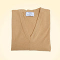 Loose Fit Cashmere V-Neck Long Tunic - TCG London
