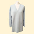 Loose Fit Cashmere V-Neck Long Tunic (Copy) - TCG London