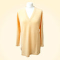 Loose Fit Cashmere V-Neck Long Tunic - TCG London