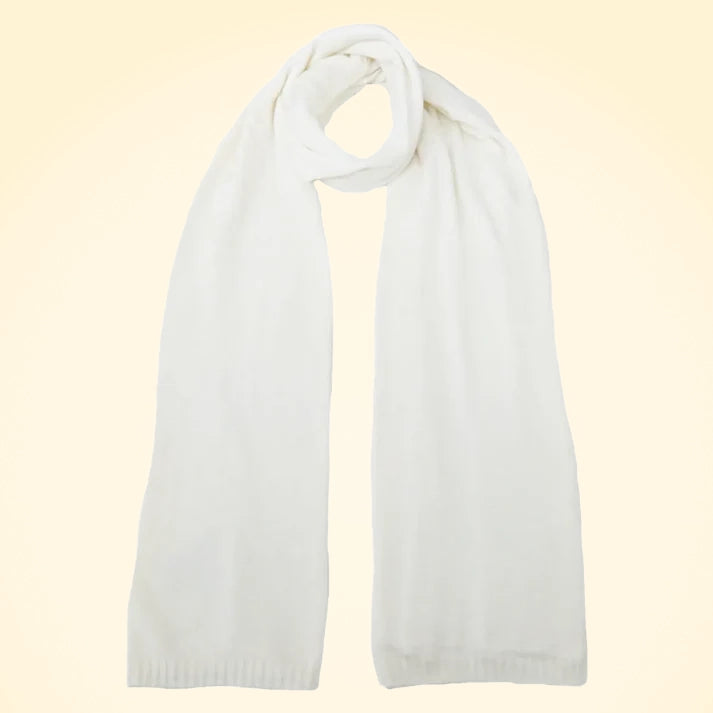 Large Lambswool and Silk Knitted Scarves - TCG London