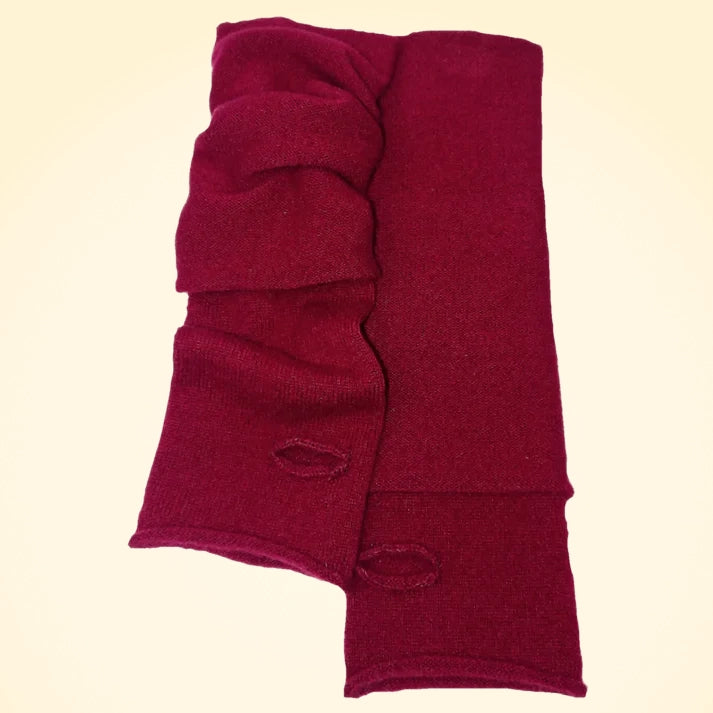 Long Cashmere Wrist Warmers - TCG London