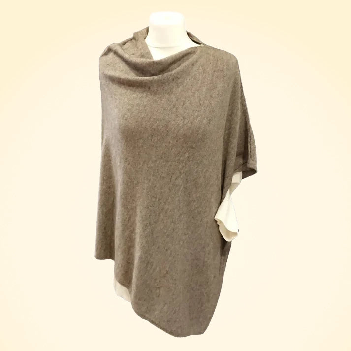 100% Pure Lambswool Poncho - TCG London