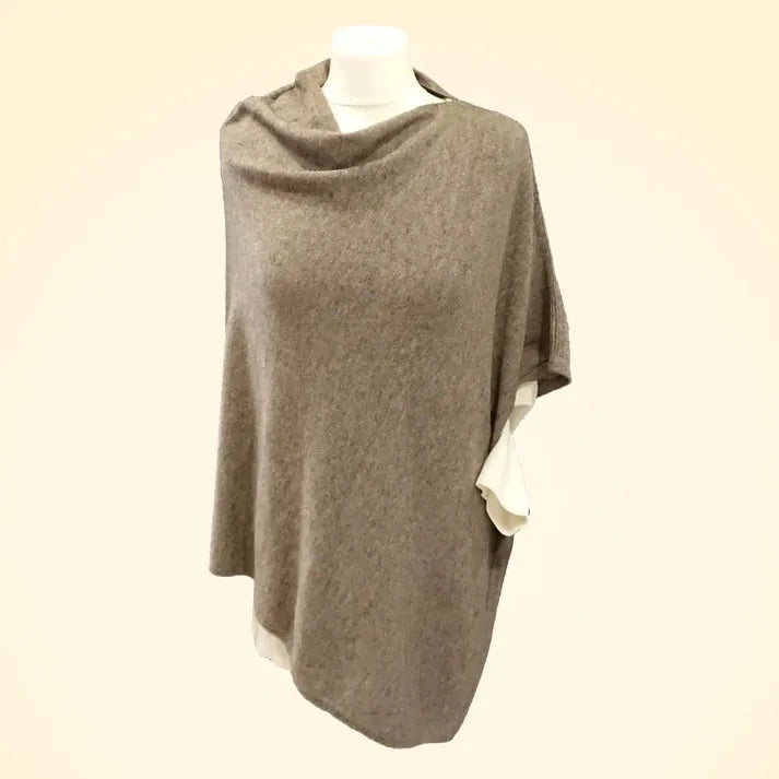 100% Pure Lambswool Poncho - TCG London