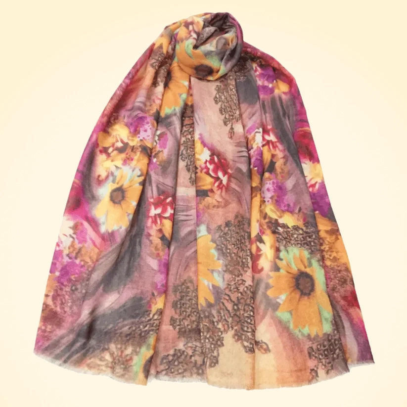 Pashmina Cashmere Printed Large Shawl - TCG London