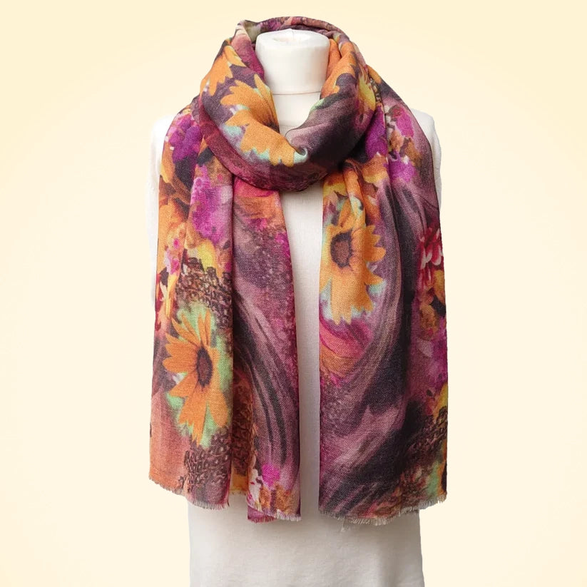 Pashmina Cashmere Printed Large Shawl - TCG London