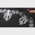 Black Embroidered Pashmina & Cashmere Scarve